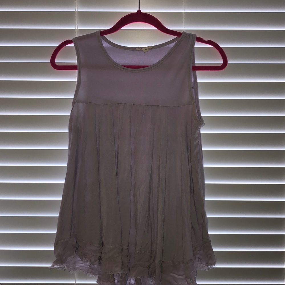 Anthropologie Sleeveless purple top